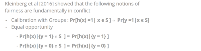 Inherent Trade-off in the Fair Determination of Risk Scores.