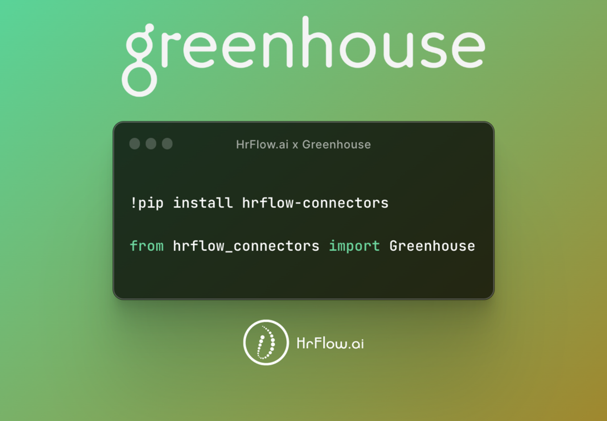 Connector Greenhouse x HrFlow.ai Python Import