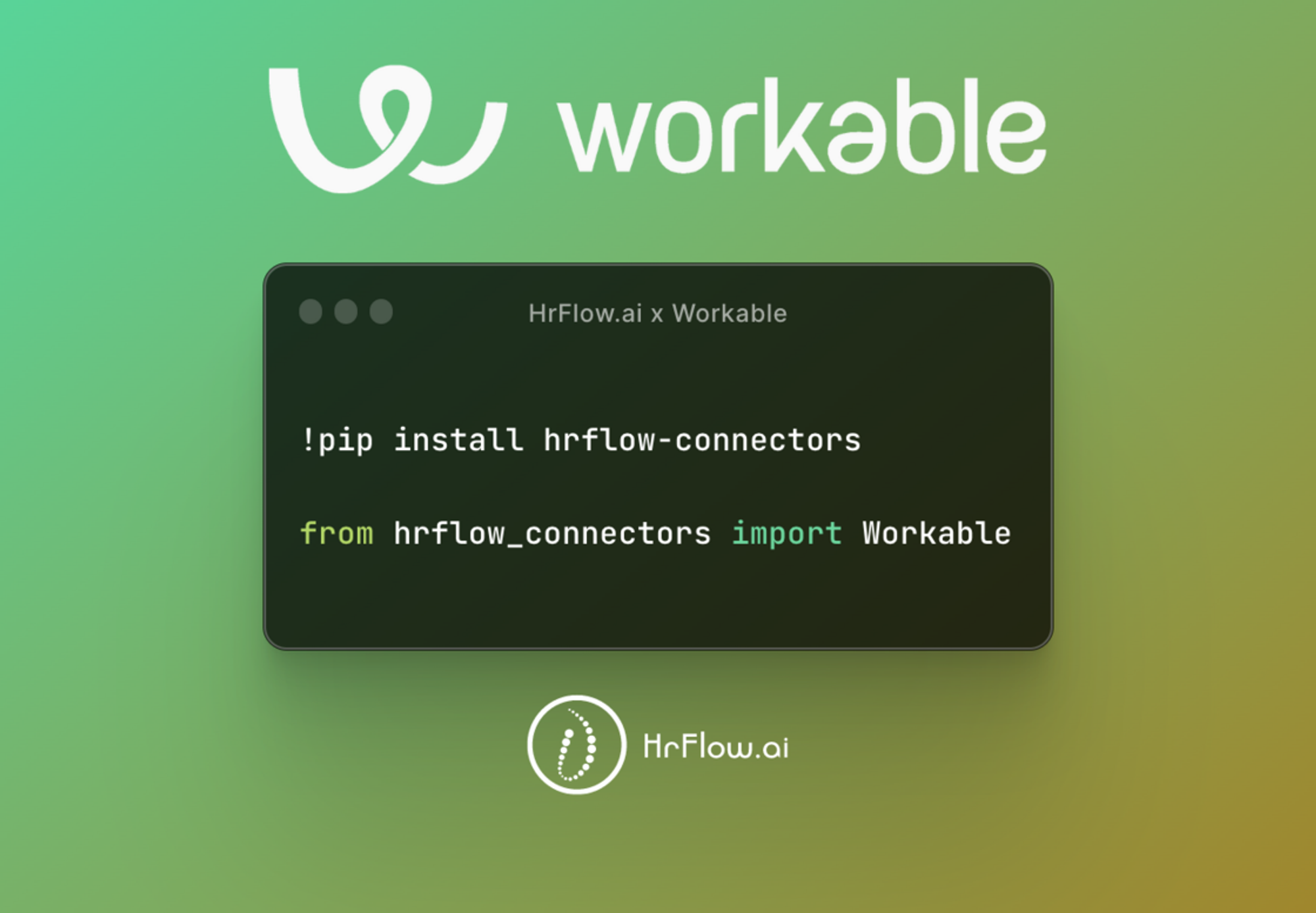 Connector Workable x HrFlow.ai Python Import