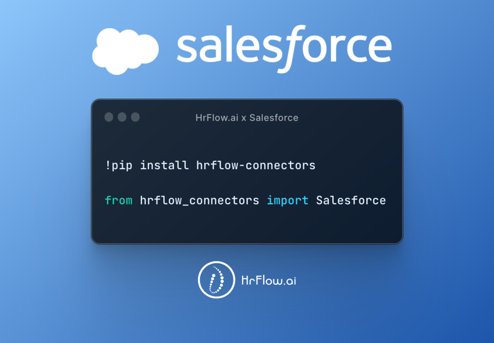 Connector Salesforce x HrFlow.ai Python Import